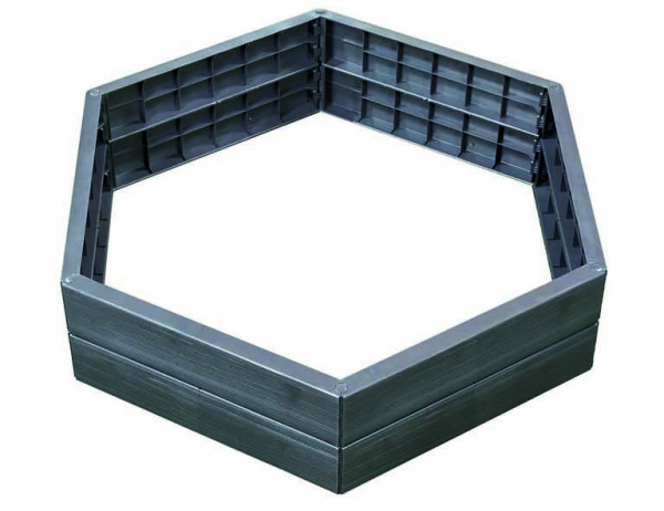 GRAF ERGO-Hochbeet-System, inkl. Steckverbinder, Kunststoff, H 25 cm, 6er Set