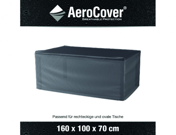 AEROCOVER Atmungsaktive Schutzhülle für Tische 160x100xH70 cm