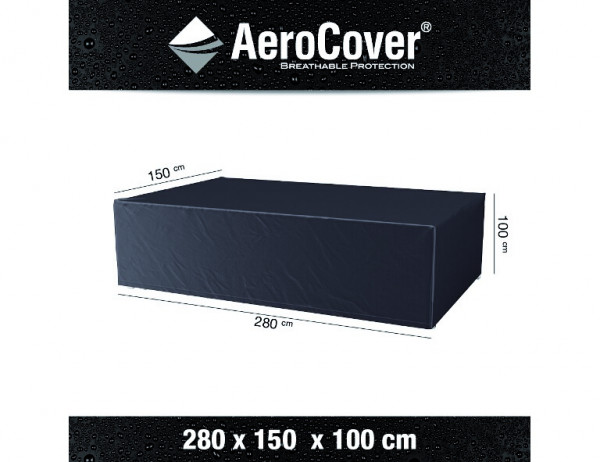 AEROCOVER Atmungsaktive Schutzhülle für Sitzgruppen 280x150xH100 cm