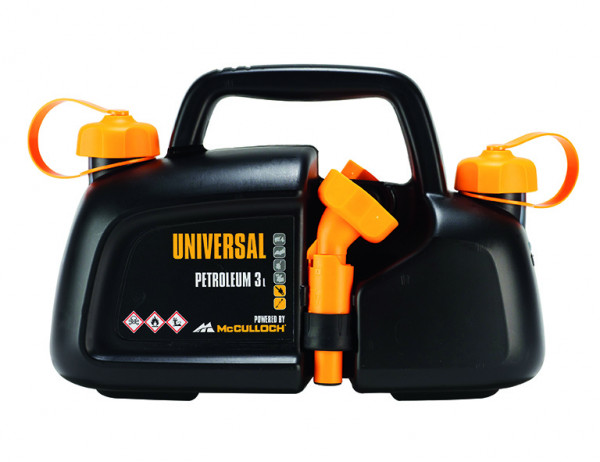UNIVERSAL Kombikanister für 3 Liter Benzin und 1,5 Liter Öl