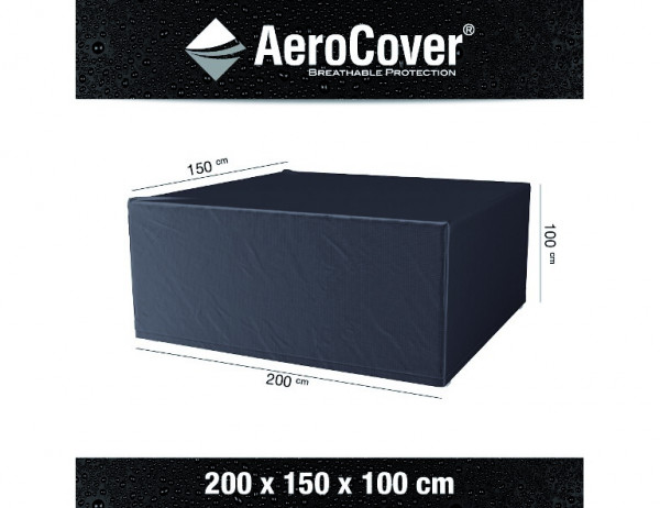 AEROCOVER Atmungsaktive Schutzhülle für Sitzgruppen 200x150xH100 cm